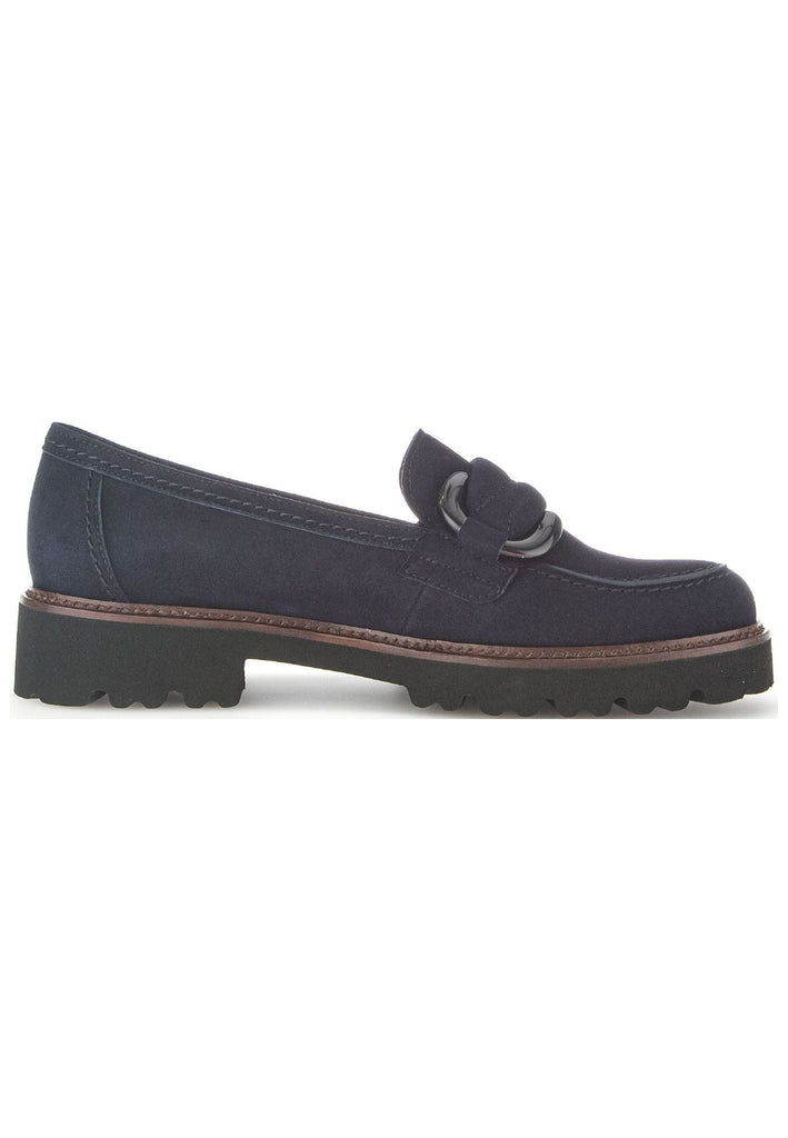 Gabor Slipper Veloursleder Atlantik