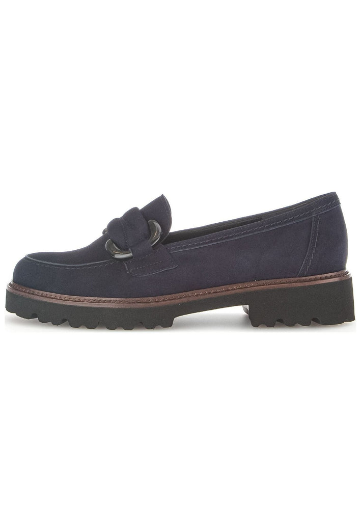 Gabor Slipper Veloursleder Atlantik