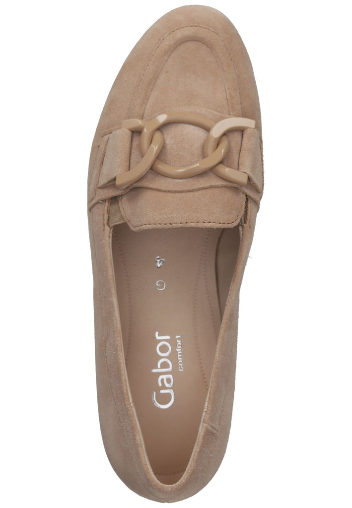 Gabor Slipper Veloursleder Beige/Orange