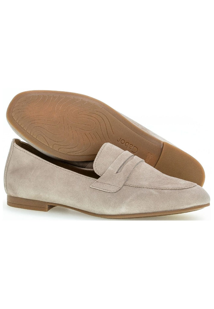 Gabor Slipper Veloursleder Braun/Grau