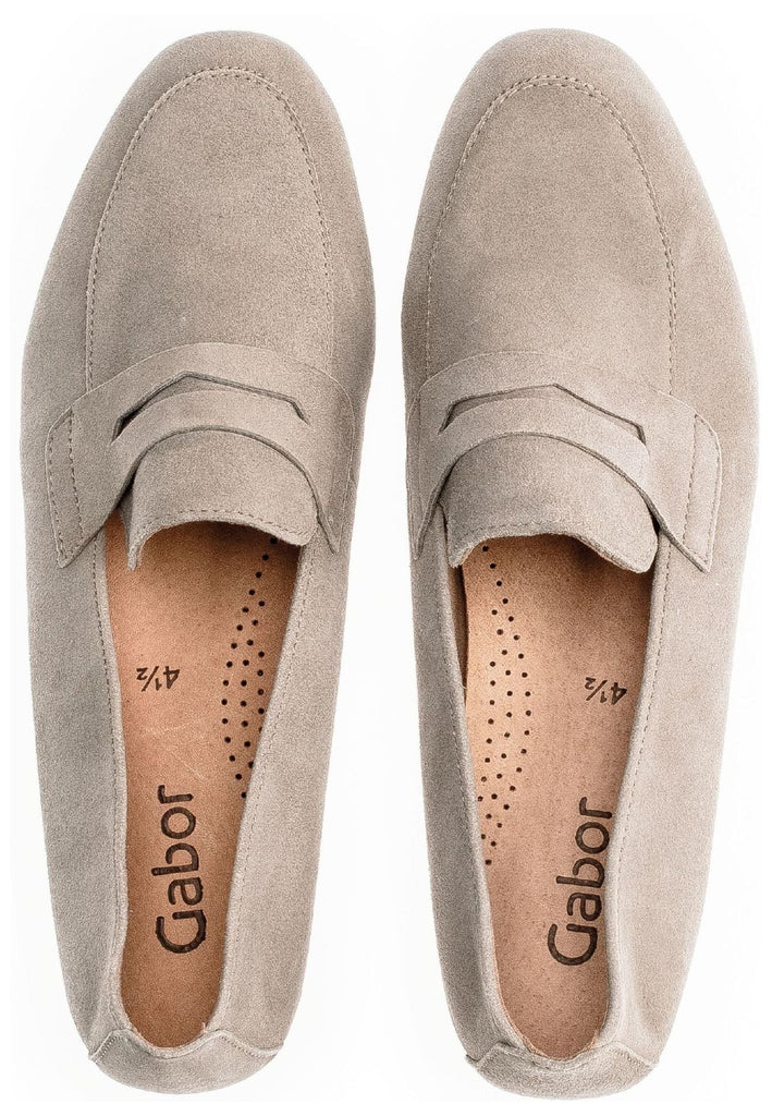 Gabor Slipper Veloursleder Braun/Grau