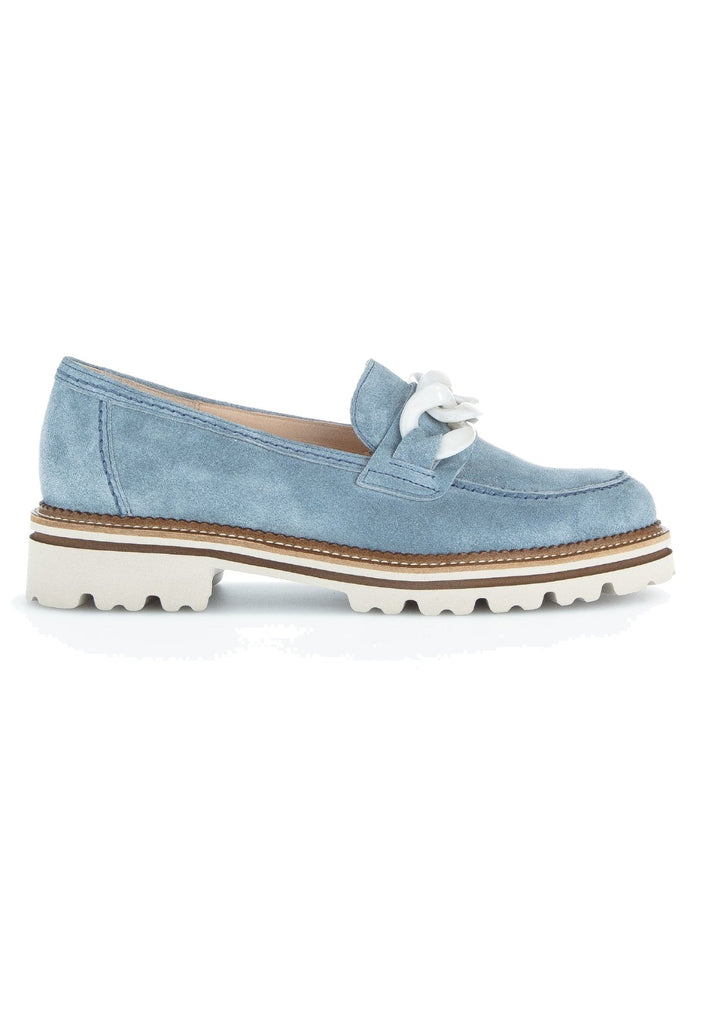 Gabor Slipper Veloursleder Hellblau