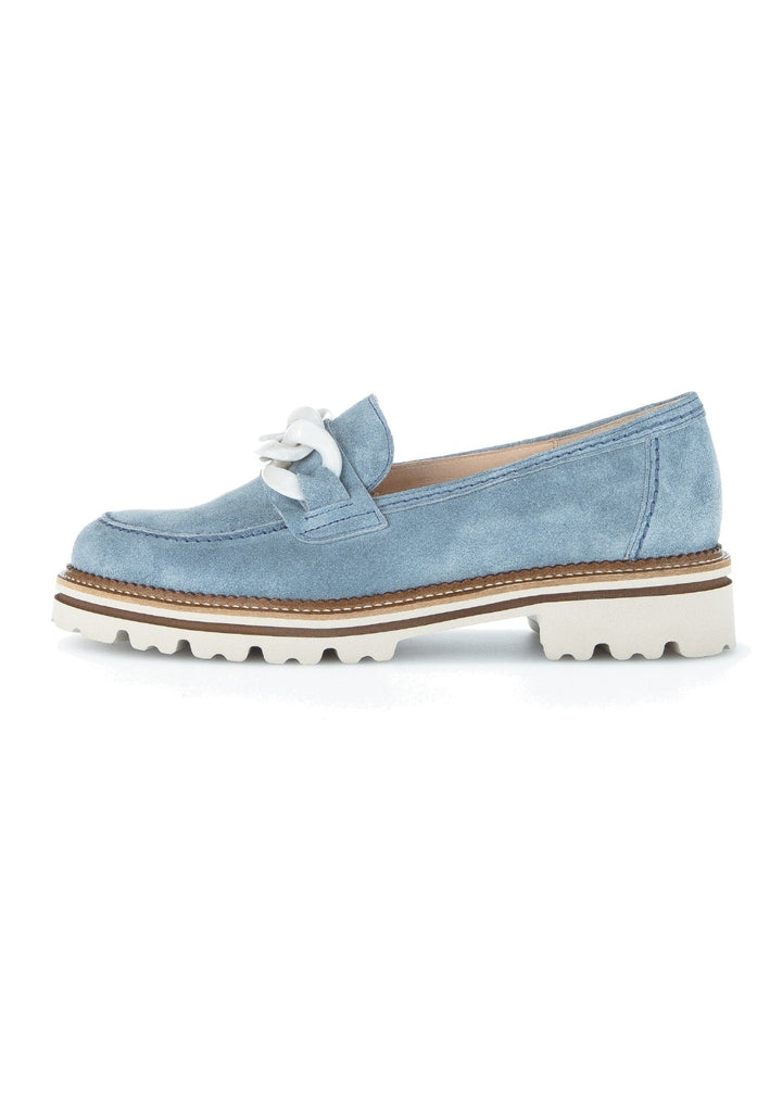 Gabor Slipper Veloursleder Hellblau