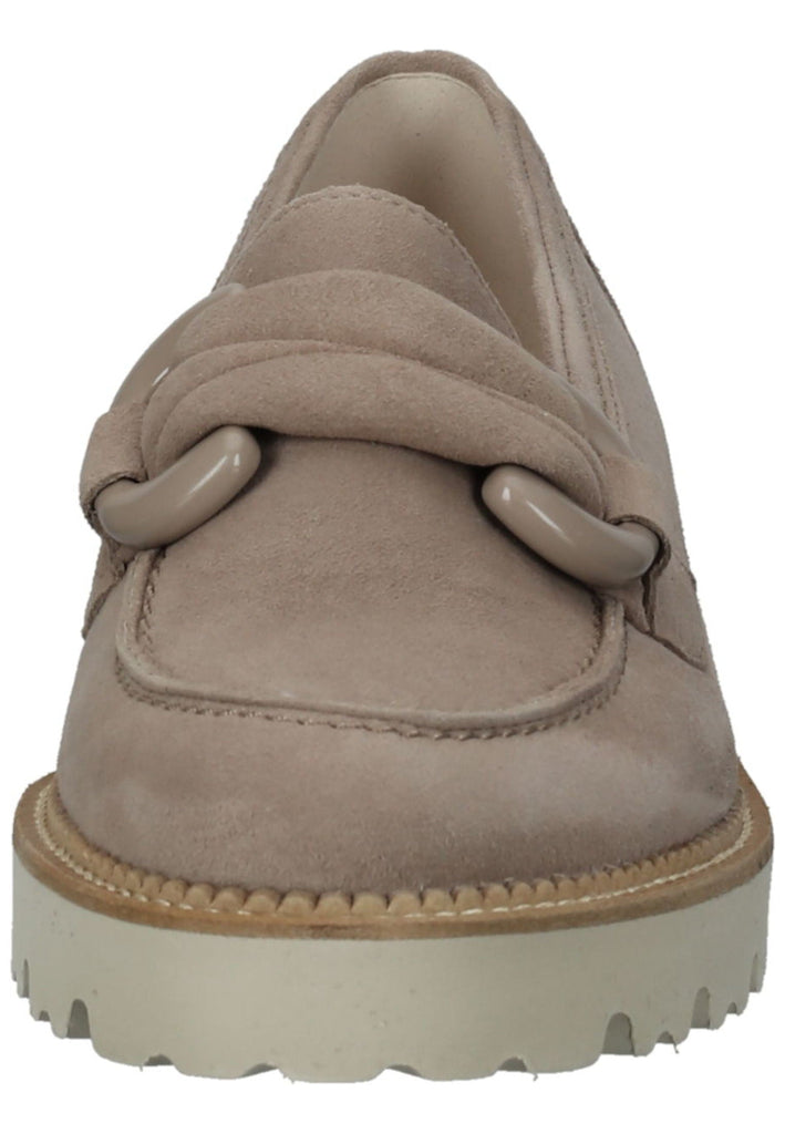 Gabor Slipper Veloursleder Hellbraun