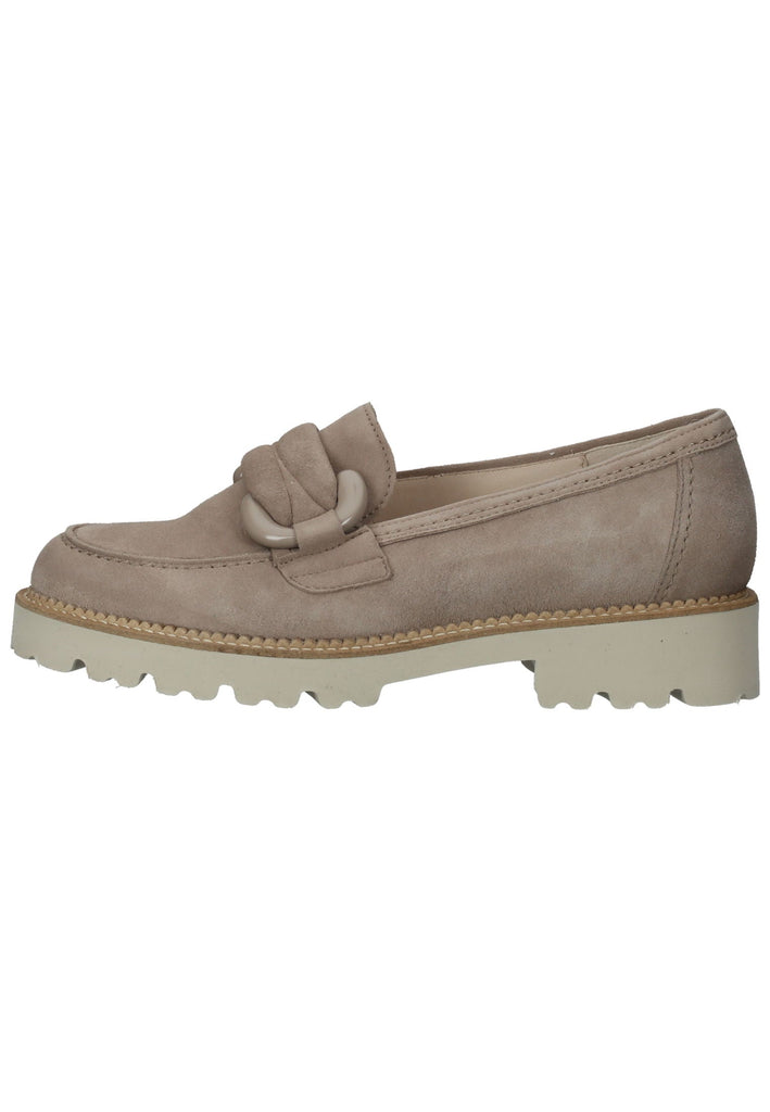 Gabor Slipper Veloursleder Hellbraun