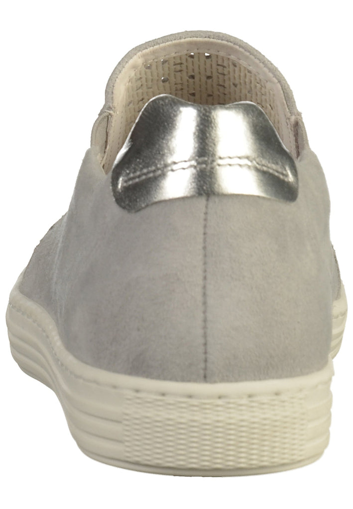 Gabor Slipper Veloursleder Hellgrau