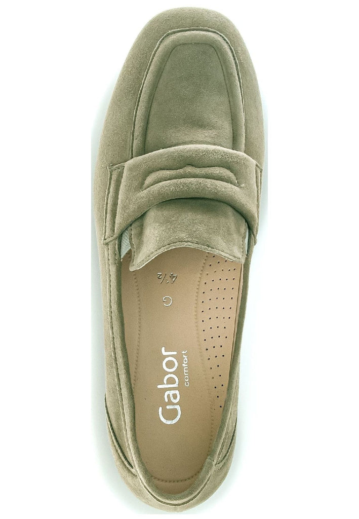 Gabor Slipper Veloursleder Khaki