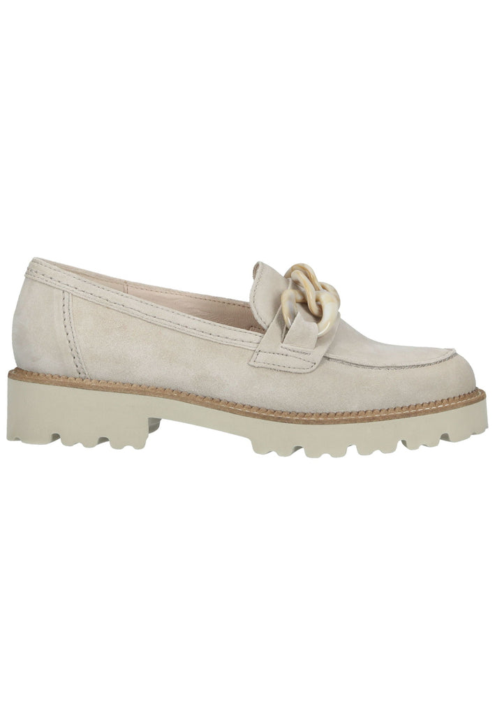 Gabor Slipper Veloursleder Leinen