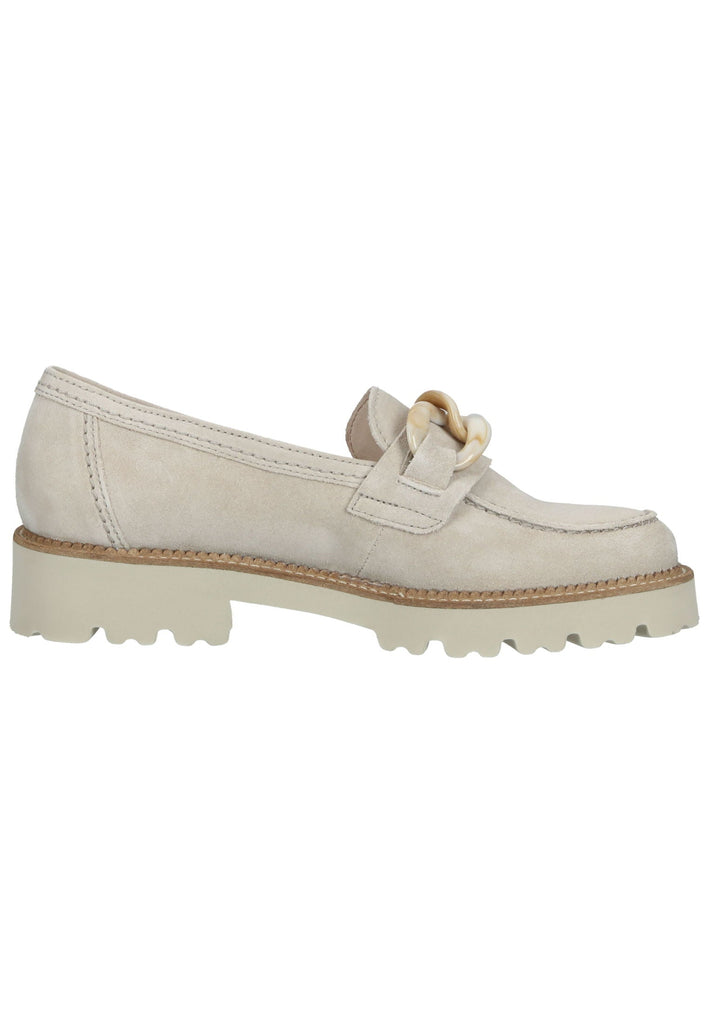 Gabor Slipper Veloursleder Leinen