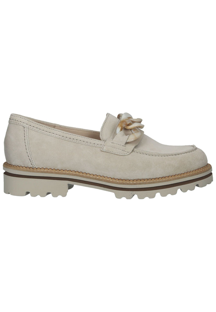 Gabor Slipper Veloursleder Leinen