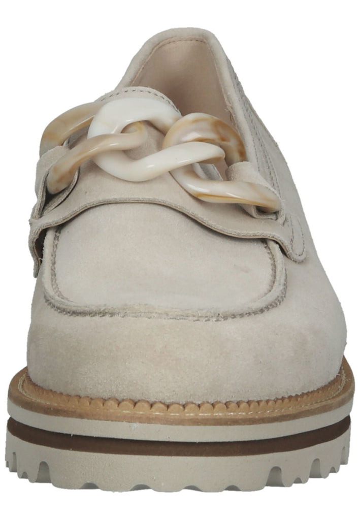 Gabor Slipper Veloursleder Leinen