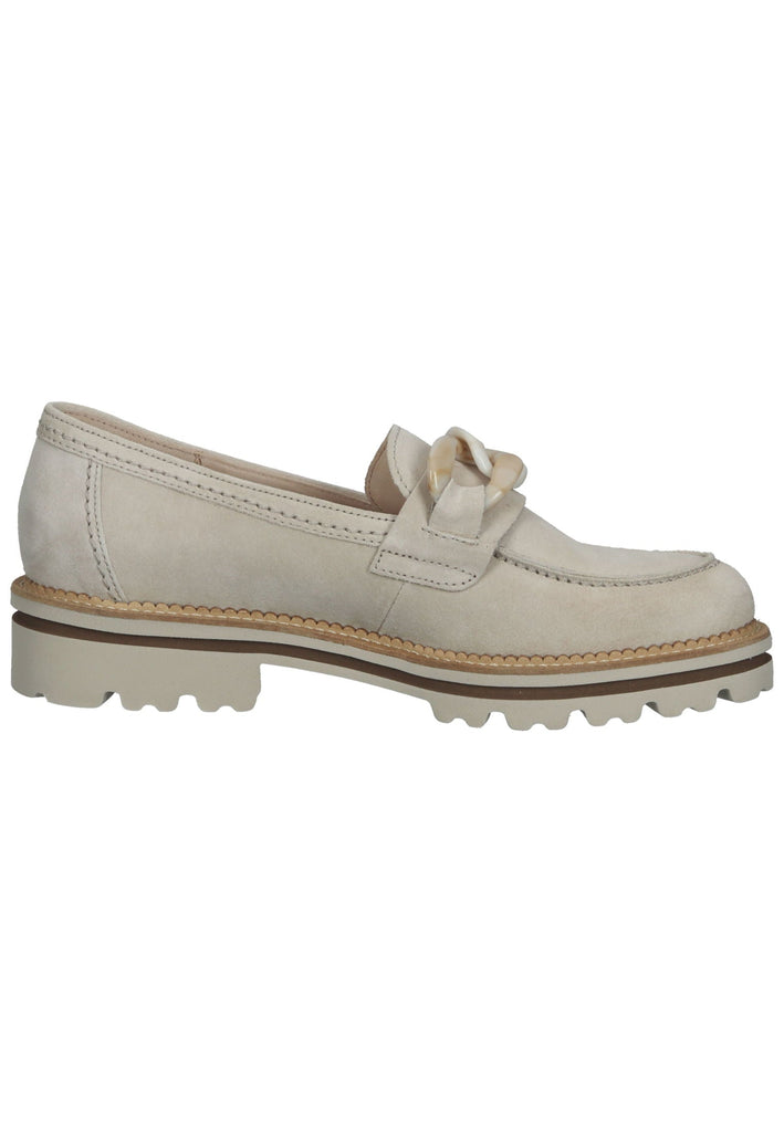 Gabor Slipper Veloursleder Leinen