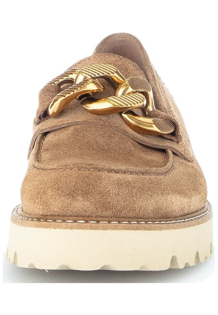 Gabor Slipper Veloursleder Mittelbraun