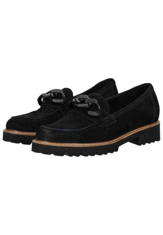 Gabor Slipper Veloursleder Schwarz