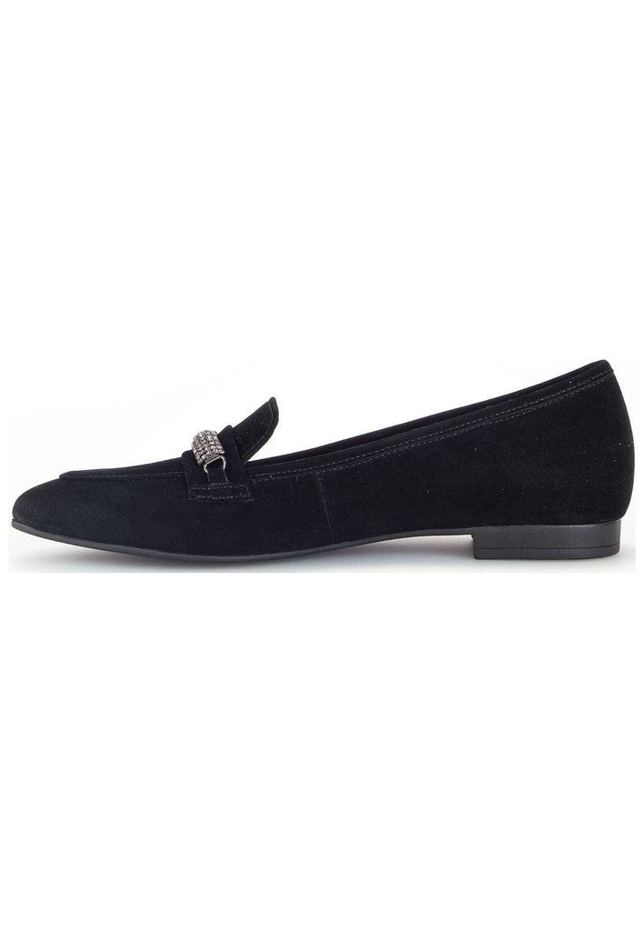 Gabor Slipper Veloursleder Schwarz