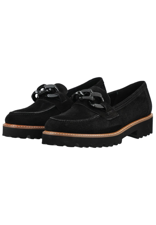 Gabor Slipper Veloursleder Schwarz