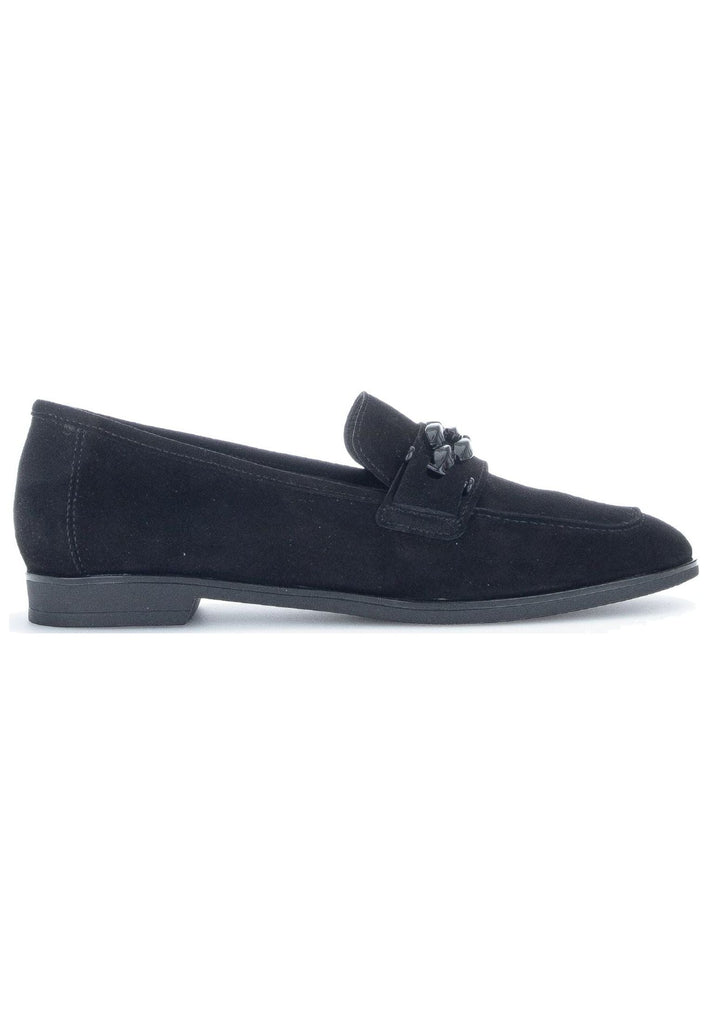 Gabor Slipper Veloursleder/Textil Schwarz
