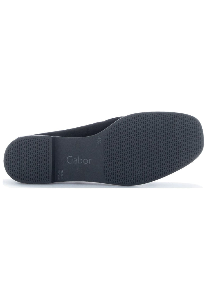 Gabor Slipper Veloursleder/Textil Schwarz