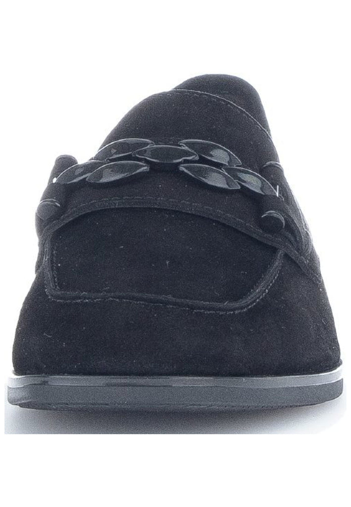 Gabor Slipper Veloursleder/Textil Schwarz