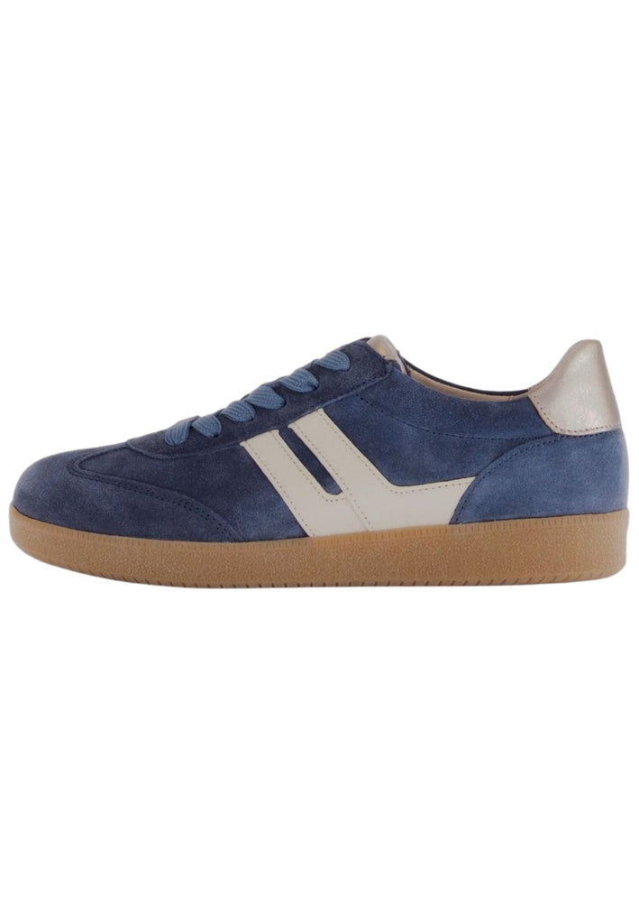 Sneaker Gabor Sneaker Leder Blau/Beige