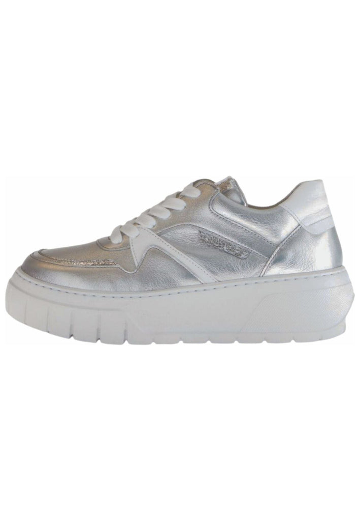 Sneaker Gabor Sneaker Leder Silber/Weiß