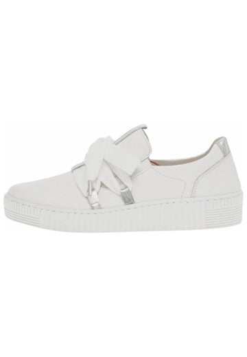 Sneaker Gabor Sneaker Leder Weiß/Silber