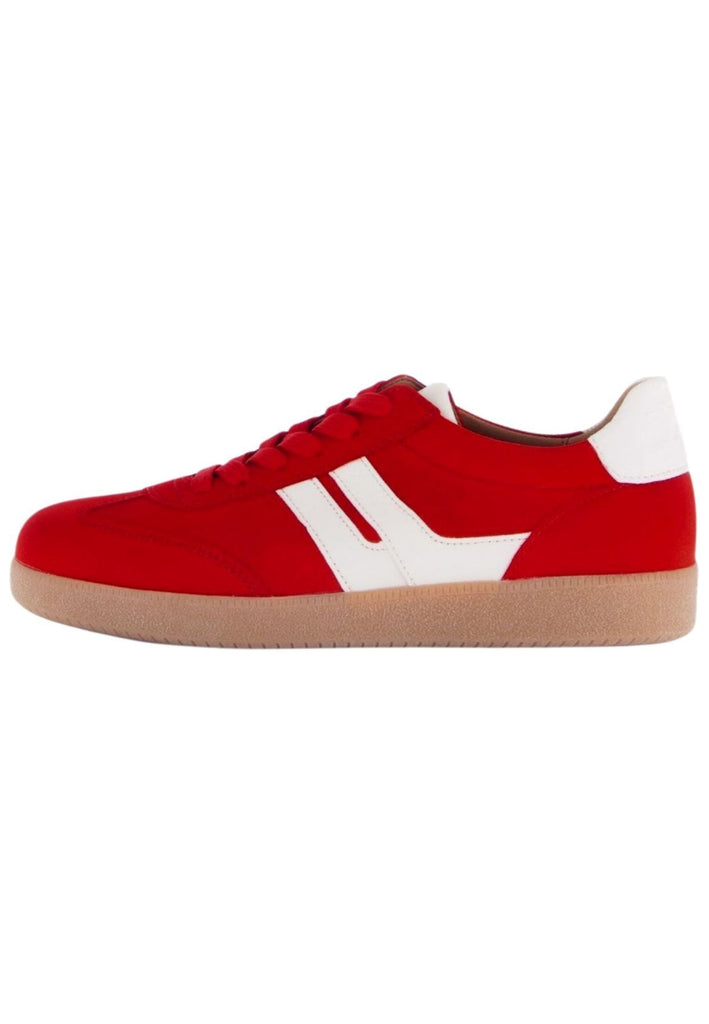 Sneaker Gabor Sneaker Nappaleder Rot/Weiß