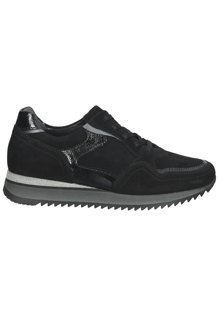 Sneaker Gabor Sneaker Veloursleder Schwarz/Grau