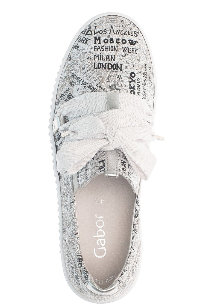 Gabor Sneaker Leder Hellgrau