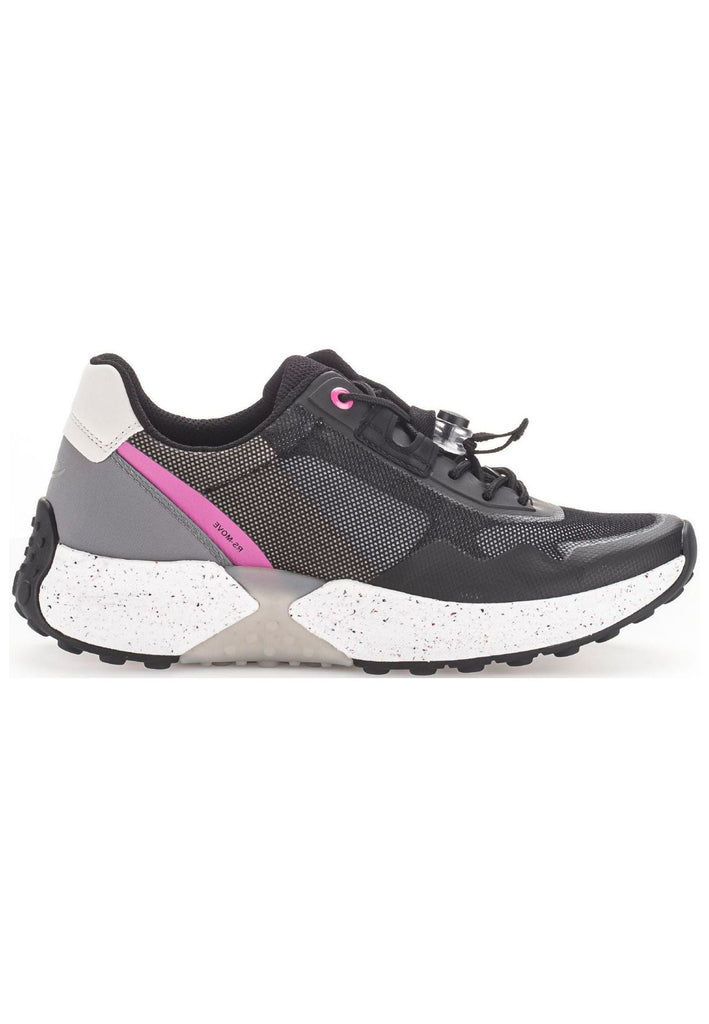 Gabor Sneaker Leder/Mesh Schwarz/Pink