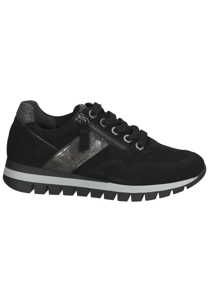 Gabor Sneaker Leder Schwarz/Anthrazit