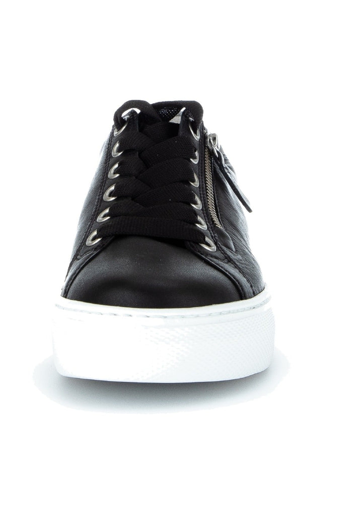Gabor Sneaker Leder Schwarz/Grau
