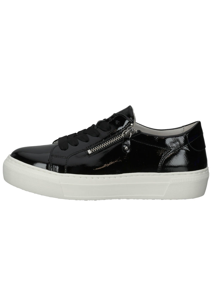 Gabor Sneaker Leder Schwarz Lack