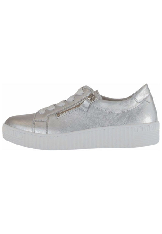 Gabor Sneaker Leder Silber