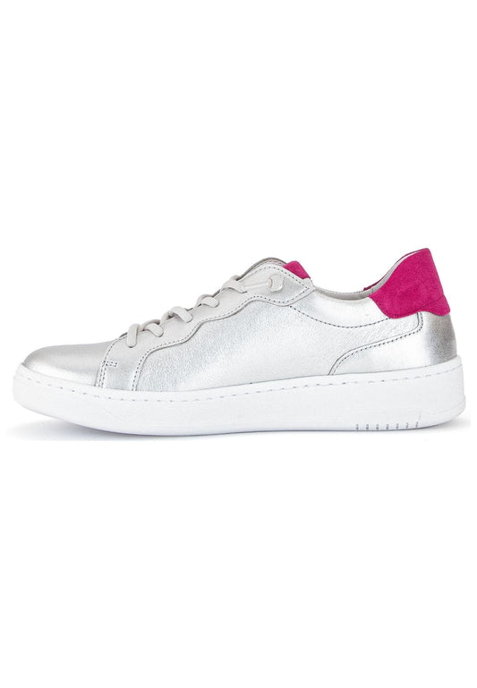 Gabor Sneaker Leder Silber