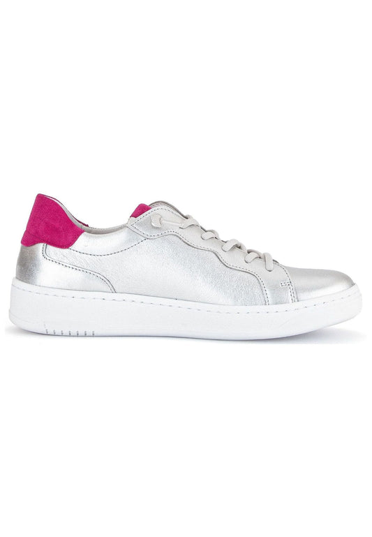 Gabor Sneaker Leder Silber
