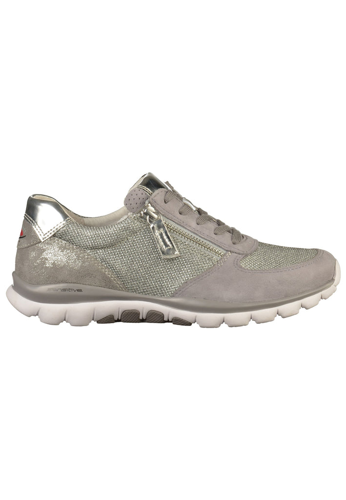 Gabor Sneaker Leder/Textil Altsilber