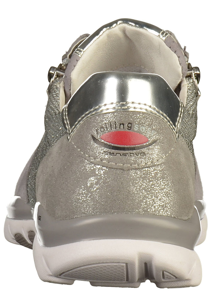 Gabor Sneaker Leder/Textil Altsilber