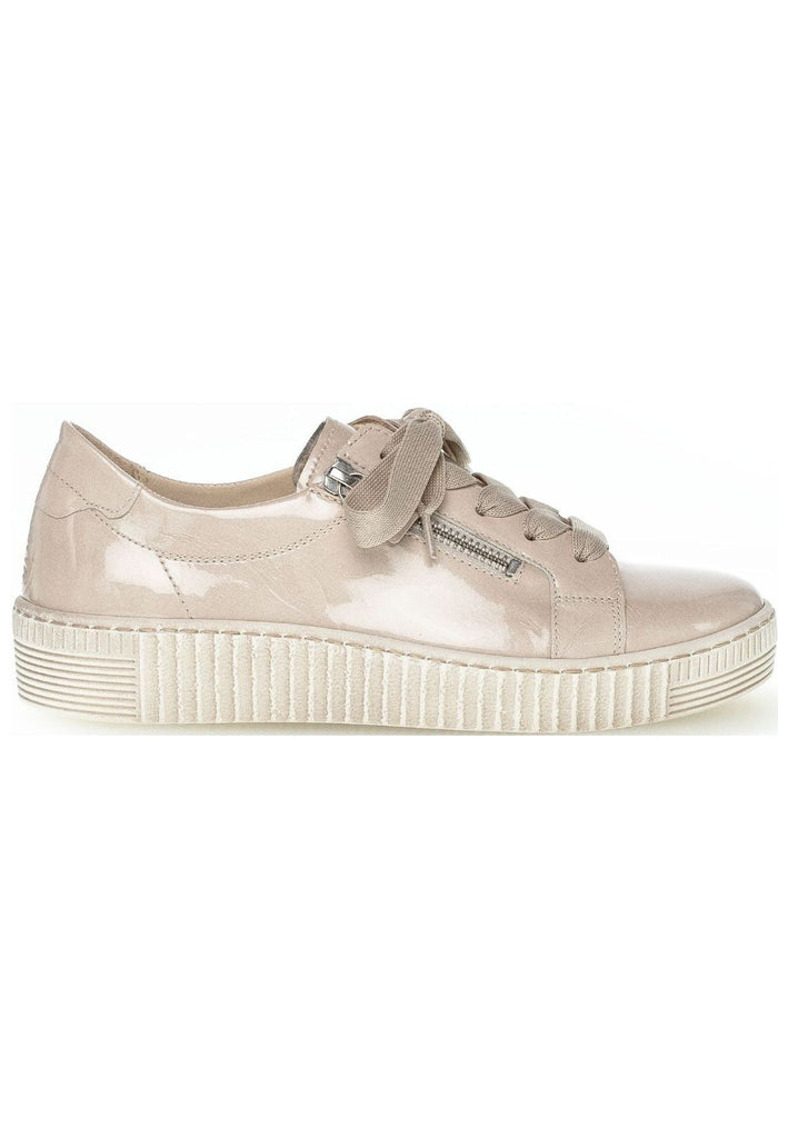 Gabor Sneaker Leder/Textil Beige Lack