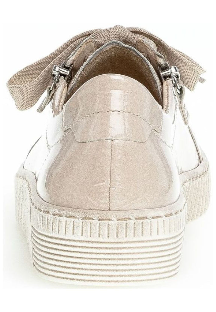 Gabor Sneaker Leder/Textil Beige Lack