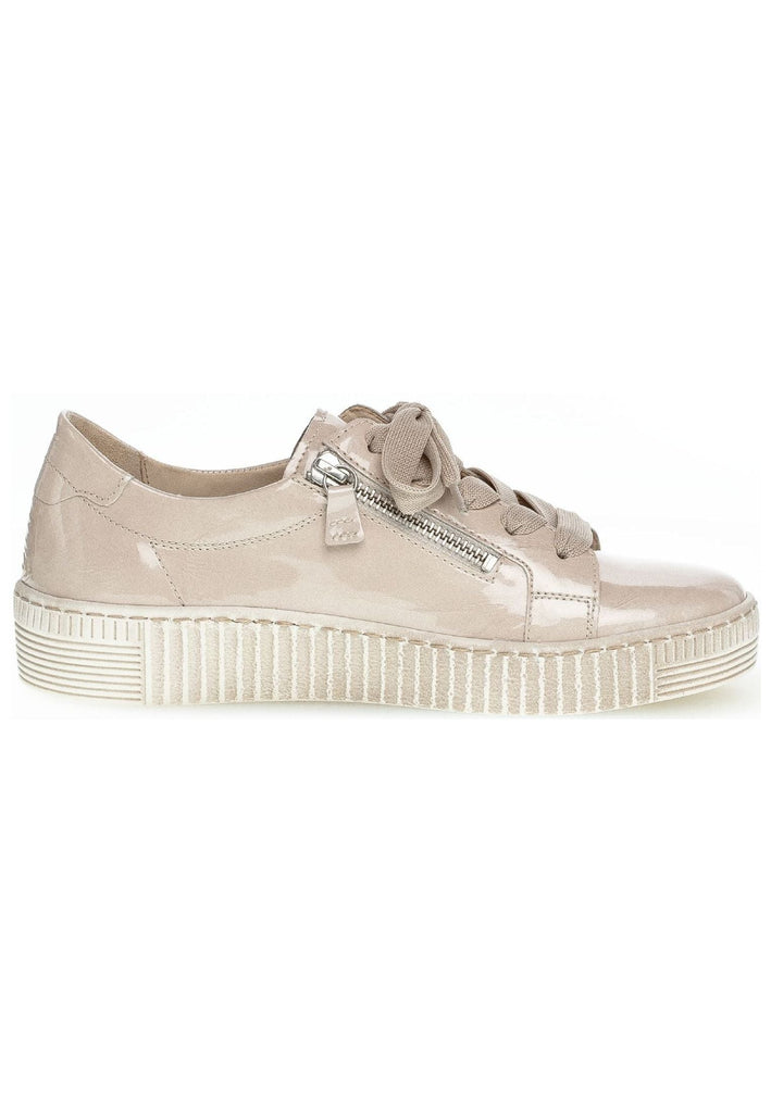 Gabor Sneaker Leder/Textil Beige Lack