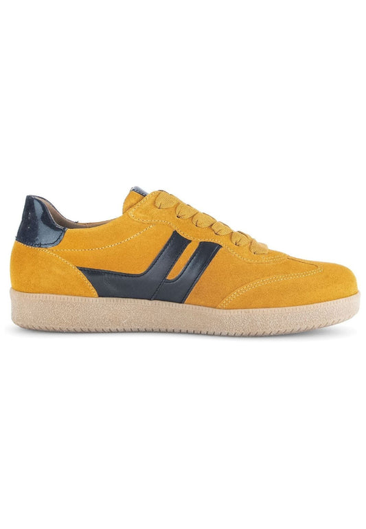Gabor Sneaker Leder/Textil Blau/Gelb