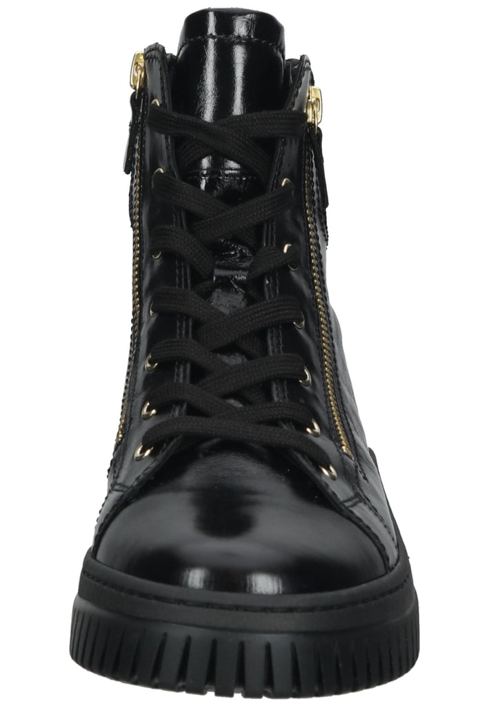 Gabor Sneaker Leder/Textil Schwarz Lack