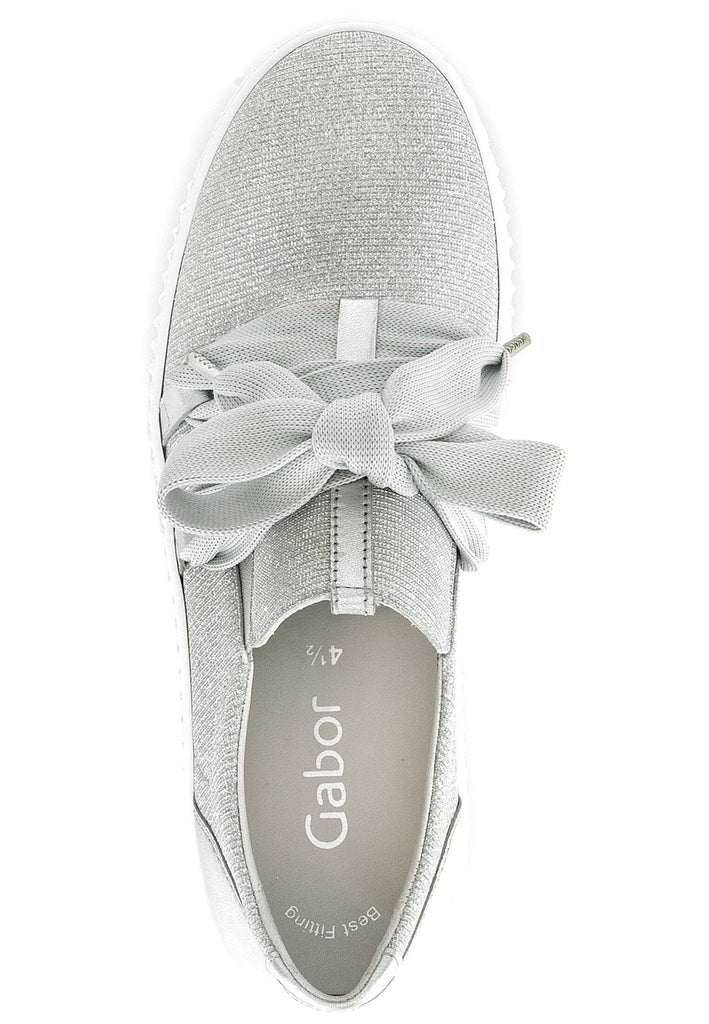 Gabor Sneaker Leder/Textil Silber