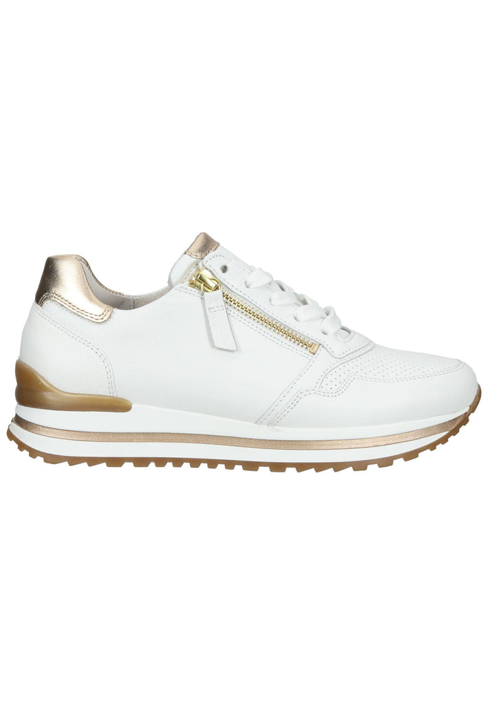 Gabor Sneaker Leder/Textil Weiß Kombi