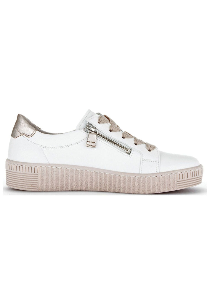 Gabor Sneaker Leder/Textil Weiß/Rosa