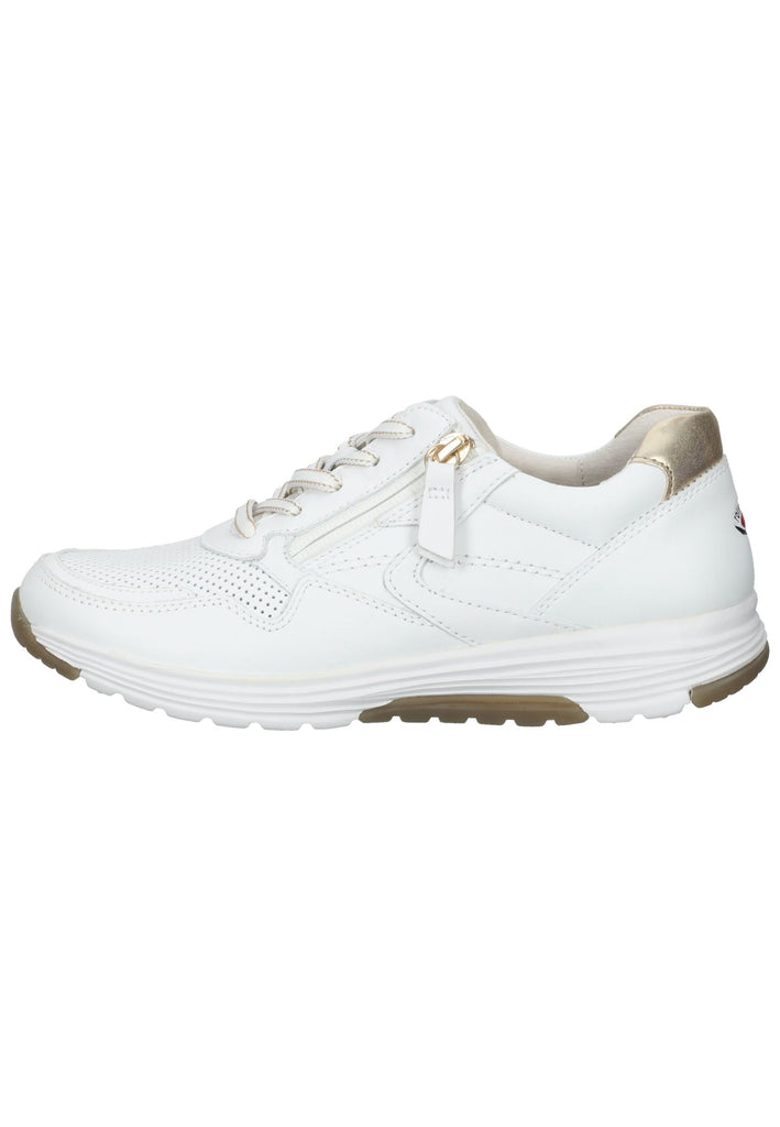 Gabor Sneaker Leder Weiß/Gold