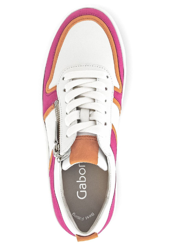 Gabor Sneaker Leder Weiß/Pink
