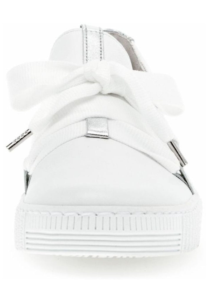 Gabor Sneaker Leder Weiß/Silber
