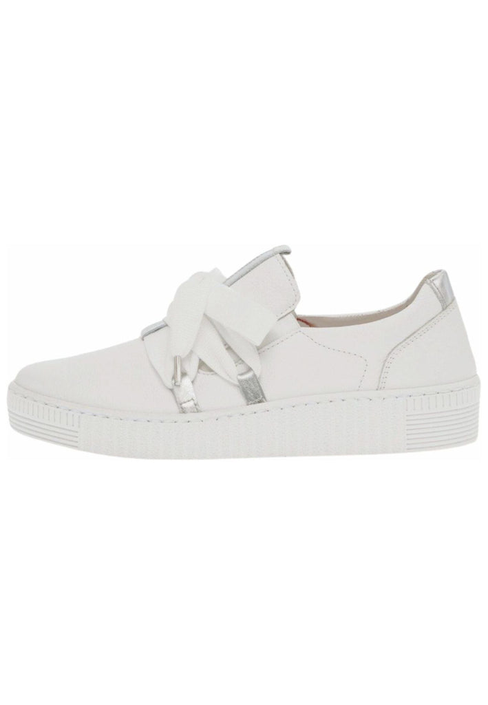 Gabor Sneaker Leder Weiß/Silber